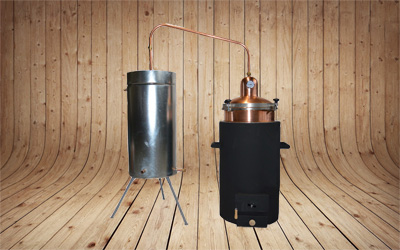 Domácí palírna se spirálovým chladičem